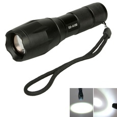 SS-A100 XM-T6 8W 950LM 3 Mode Waterproof Focus Flashlight Torch Black
