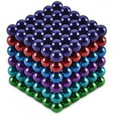 216pcs CHEERLINK CN-216 5mm Neodymium Magnet Balls DIY Puzzle Set Multicolored