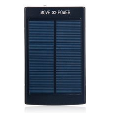 30000mAh Dual-USB Interface Solar Power Battery Charger Mobile Power Black