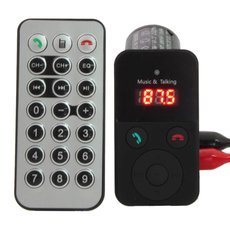 New Wireless Bluetooth Car Kit FM Transmitter Modulator MP3 Player USB/SD Remote Black 302E