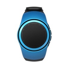 B20 Sport Music Remote Photo TF Wristband Watch Wireless Bluetooth Speaker with Mic Blue