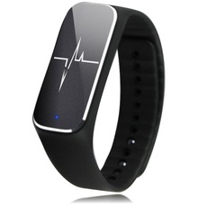 L18 IP54 Waterproof Heart Rate Fitness Tracker Bluetooth Smart Bracelet for Android / iOS Black