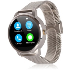 V360 Waterproof Pedometer G-sensor Bluetooth 4.0 Smart Watch for iOS / Android Phone Silver