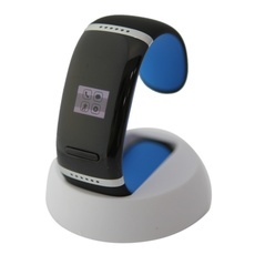 L12S OLED Bluetooth V3.0 Stylish Touch Screen Smart Bracelet Blue & Black