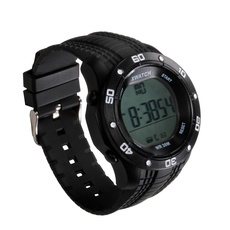 Xwatch 3ATM Waterproof 2-Year Ultra Long Standby Outdoor Sports Pedometer Bluetooth Smart Watch Black