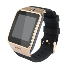 LG128 1.5'' Waterproof Bluetooth GPS Location Anti-Lost Smart Watch Black & Golden