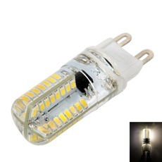 G9 4W 64LEDs SMD3014 3000-3500K Warm White Light Silicone LED Corn Light Bulb (100-120V)