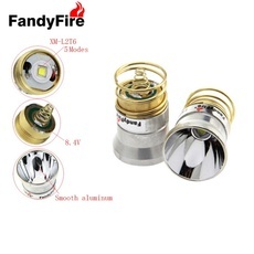 FandyFire 26.5mm 5 Modes Plug-in Style 501B / 502B C2.504B Module W / OP Reflector for Flashlight Silver & Golden