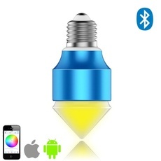 E27 6W Tapered Warm White   RGB Light Smart Waterproof Dimmable Bluetooth LED Bulb