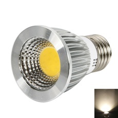E27 6W 240-270LM 2800-3200K Warm White Light Dimmable COB LED Spot Light Bulb (110V)